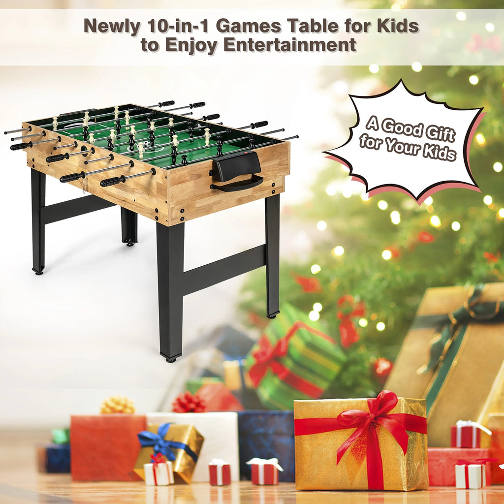 10-In-1 Combo Game Table Set, Multi Game Table for Home, Game Room