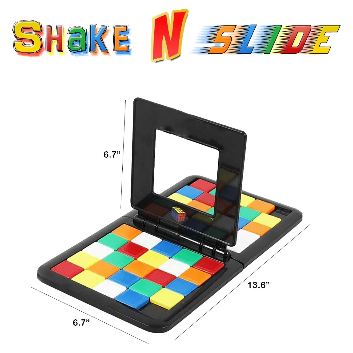 Shake and Slide Block Board Games, Plastic Black, 60 Count