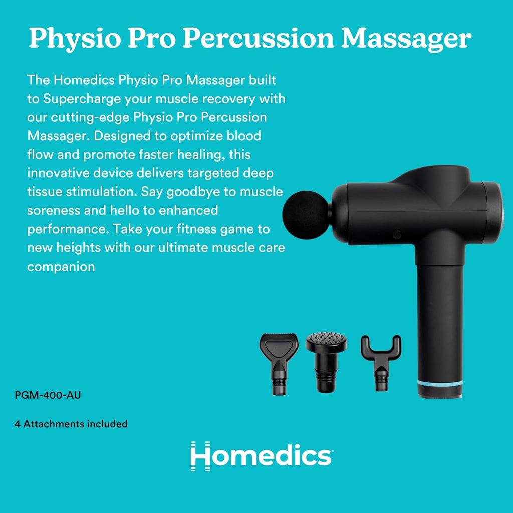 Deep Tissue, Handheld, Powerful,  Physio Pro Percussion Massager