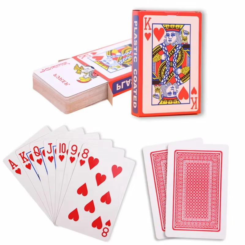 100% Solitaire Waterproof Playing Card Plastic Game Solitaire Poker Game Board Game 56*86Mm