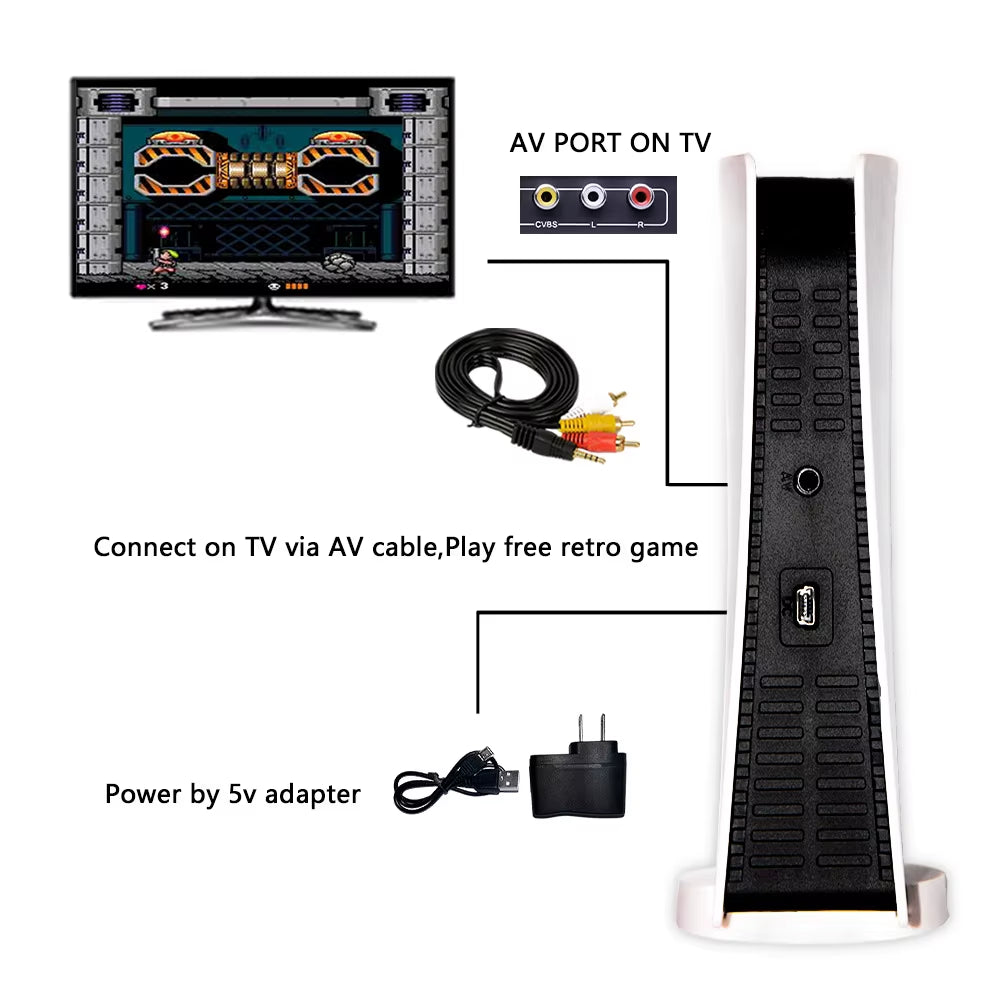GS5 Video Game Console Mini TV Handhel Game Console Wired Gamepads Video Game 620 Retro Game HD Output Two-Player
